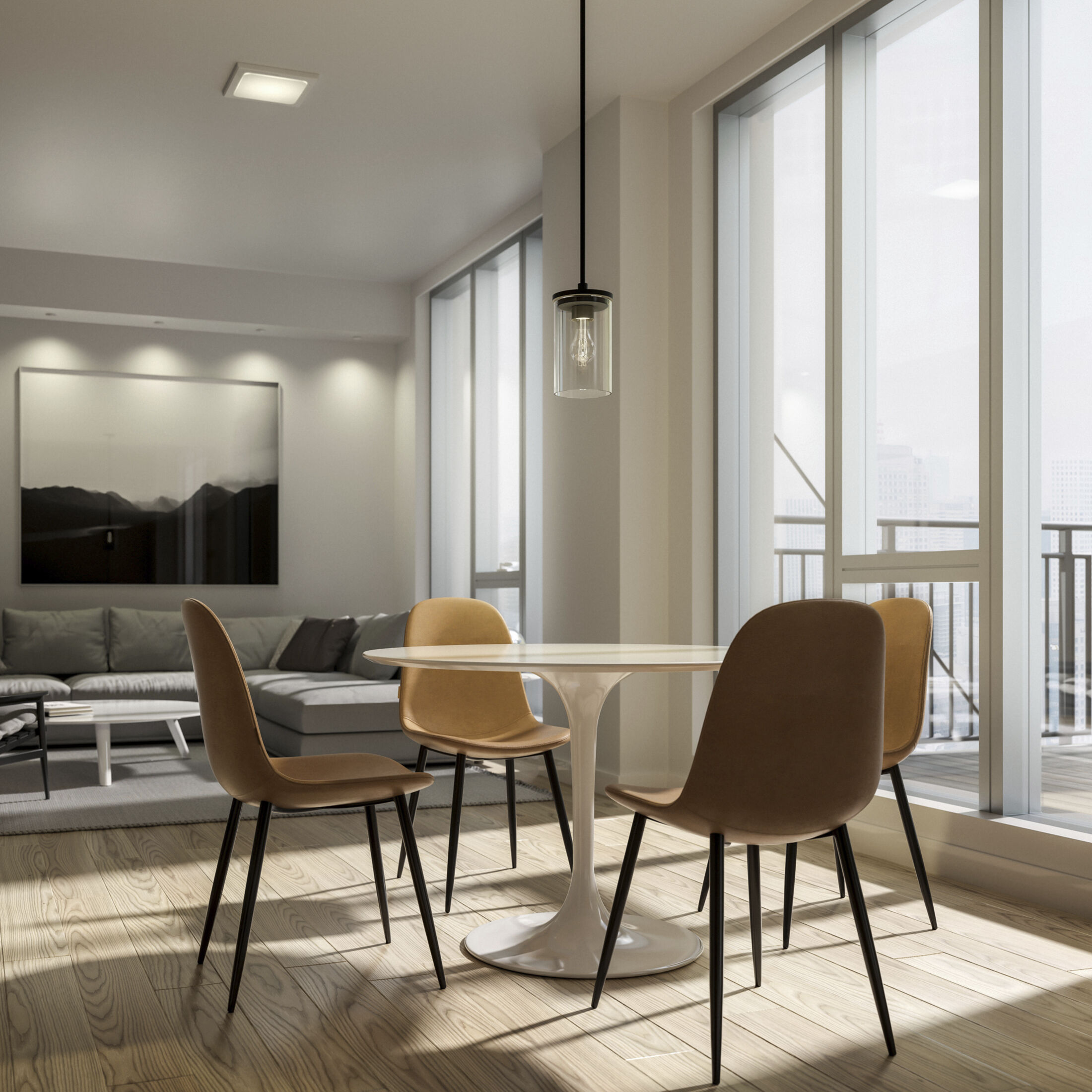 Crosby 1 Light 6 inch Black Mini Pendant Ceiling Light